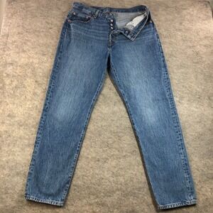 Levi 501 Big E Mens 32x31 Blue Button Fly Straight Leg Jeans